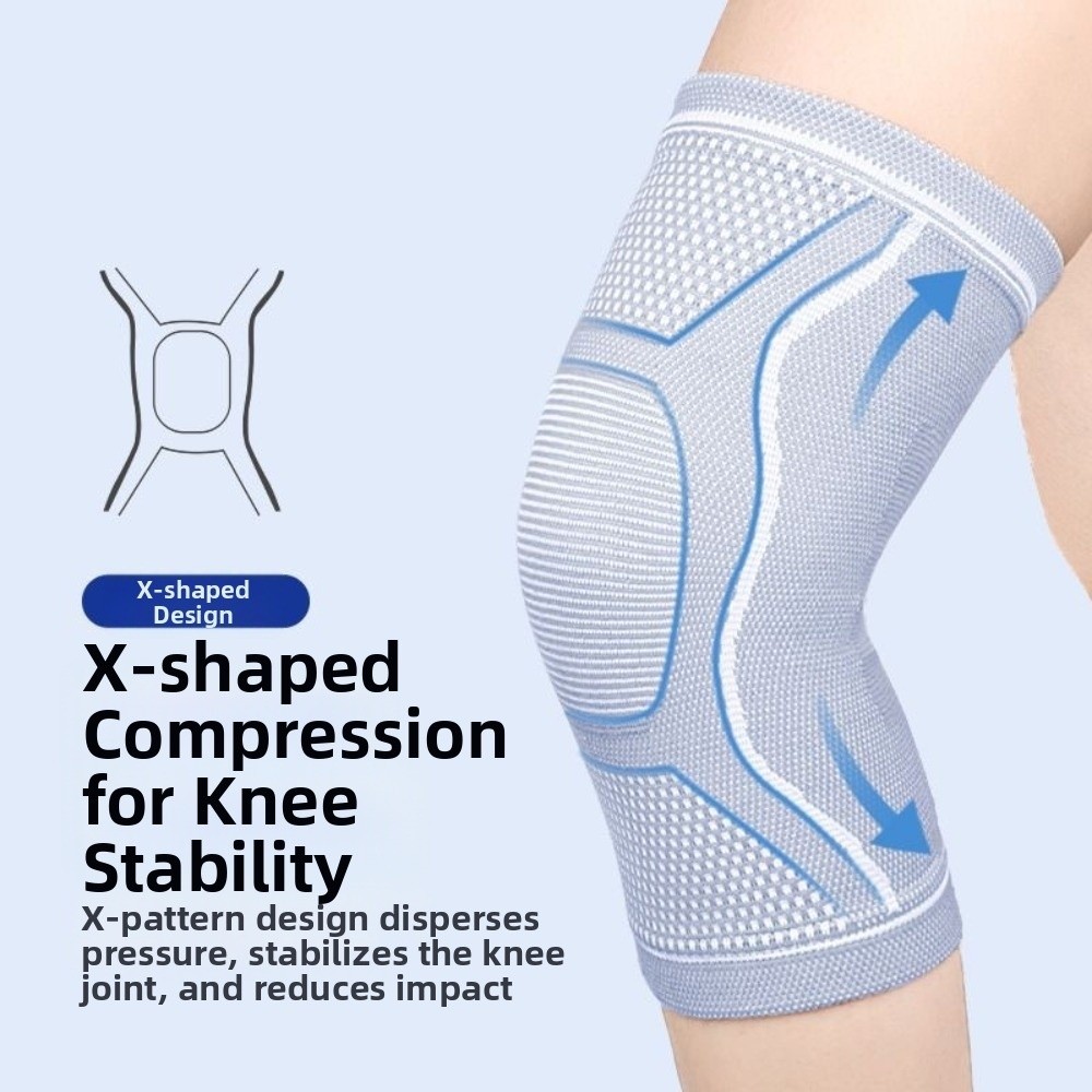 Sports Equipment United - Kniebandage für Männer, Meniskus-Patella-Medialstütze, Elastisches Schutzpolster,