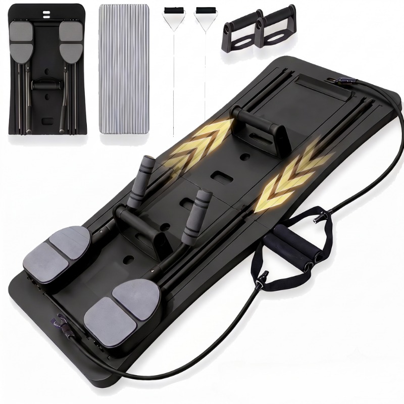 Sports Equipment Near Me - Multifunktionales Ab-Workout-Board, faltbares Core-Trainer-Gerät mit Widerstandsbändern,