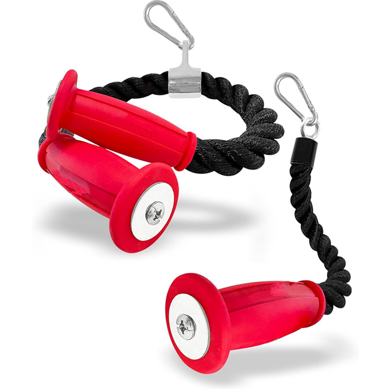 Sports Equipment Near Me - Ergonomische Trizeps-Seile, rutschfeste Kabelbefestigung, Fitnessstudio oder