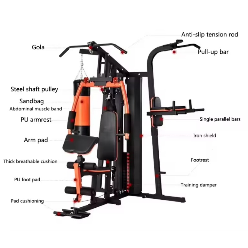 Sports Equipment United - Dreipersonen-Kombinations-Fitnessgerät Integrierte Sporttrainings-Einheit