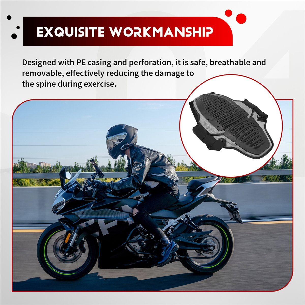 A23Z Motorrad-Rückenprotektor  – Sports Equipment United Bewertung und Preis